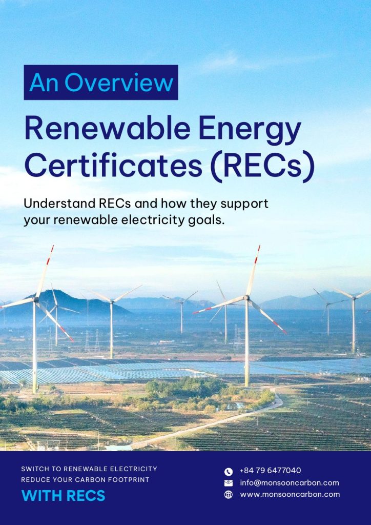Cover of Monsoon Carbon’s Renewable Energy Certificates (RECs) overview